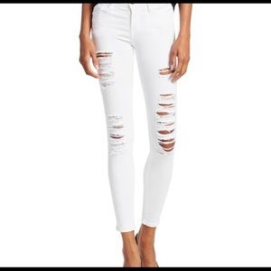 FRAME white le skinny jeans